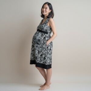 Ann Taylor Loft‎ Maternity Dress Size 6 Swirl and Swish in Elegance Baby Bump